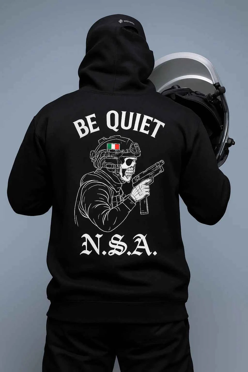 Felpa "Be Quiet NSA"
